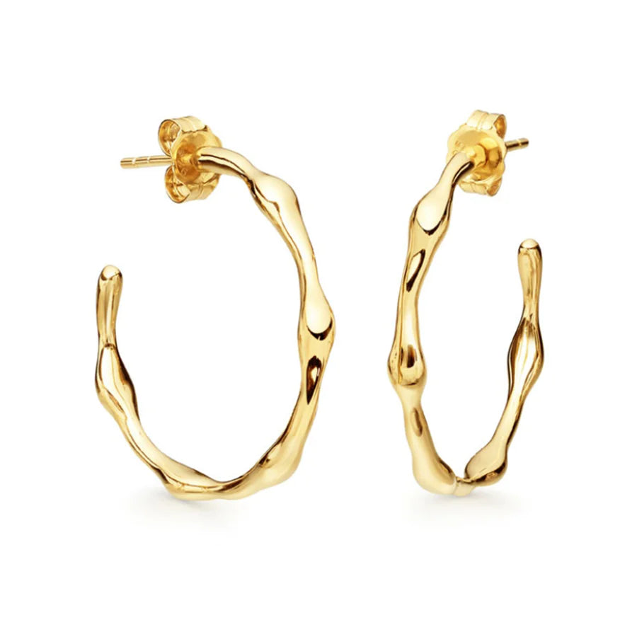 Neve Hoop Large - Gold Vermeil